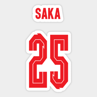 Saka England 25 Sticker